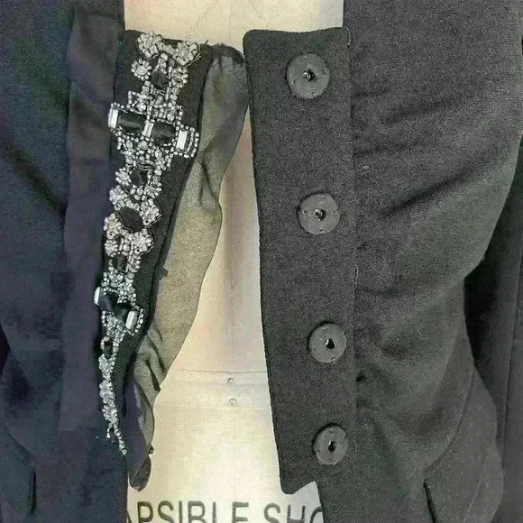 Valentino Embellished Vintage Evening Jacket Size 8 - Picture 4 of 8